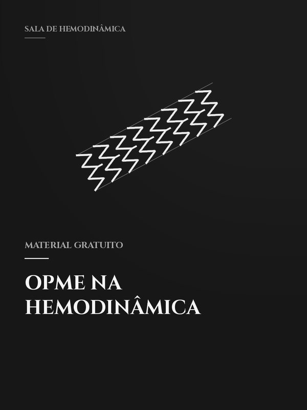 Capa do ebook OPME na Hemodinâmica